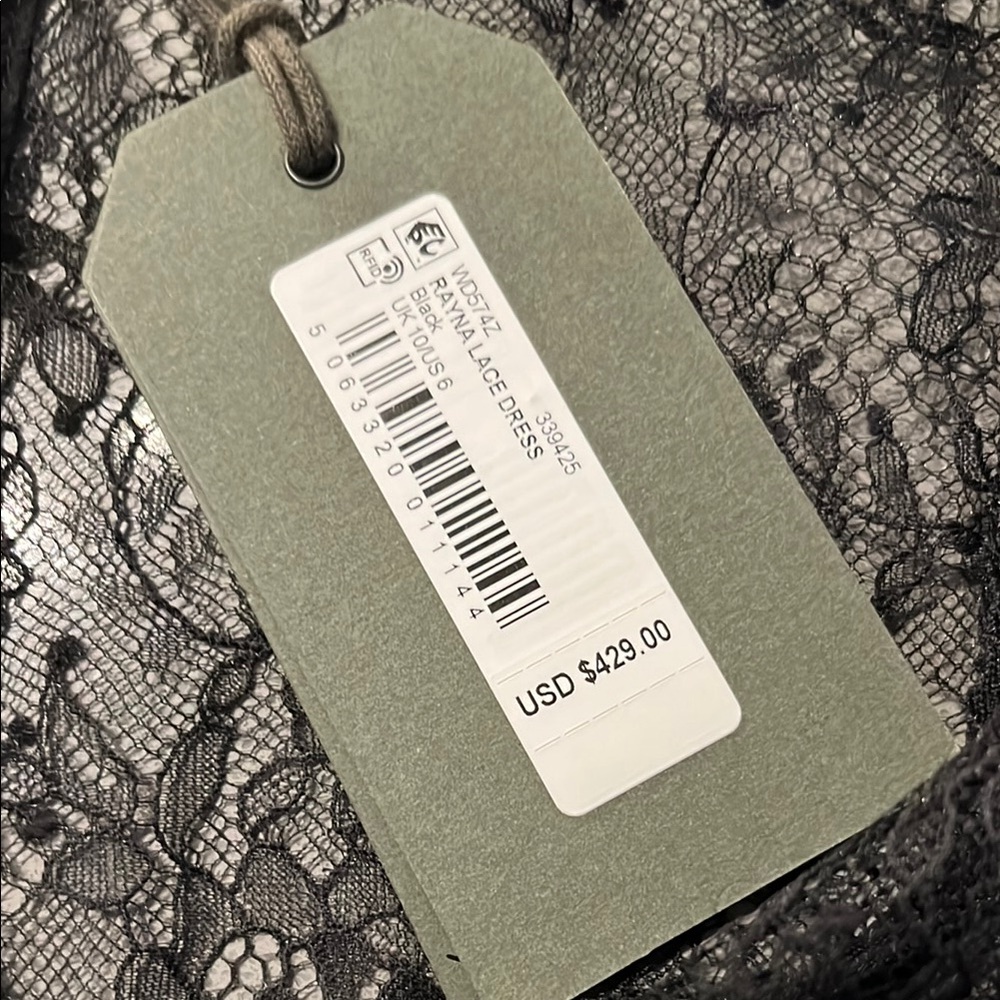 NWT All Saints | Rayna maxi dress | Black | Size 6 - Picture 12 of 16